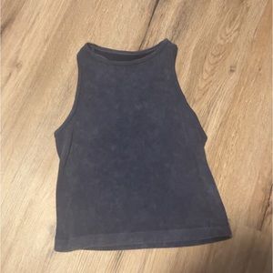 grey aura halter tank top!!